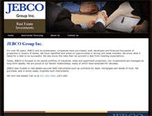 Tablet Screenshot of jebcogroup.com